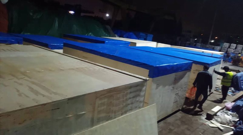 現(xiàn)場木箱